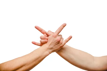 Poster Closeup of man shaking hands © Elina