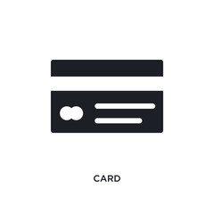 card isolated icon. simple element illustration from payment concept icons. card editable logo sign symbol design on white background. can be use for web and mobile