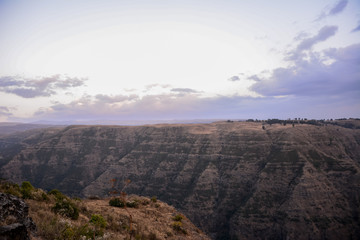 Landscape in Simien mountain