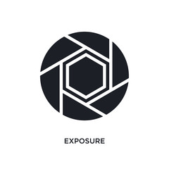 exposure isolated icon. simple element illustration from photography concept icons. exposure editable logo sign symbol design on white background. can be use for web and mobile