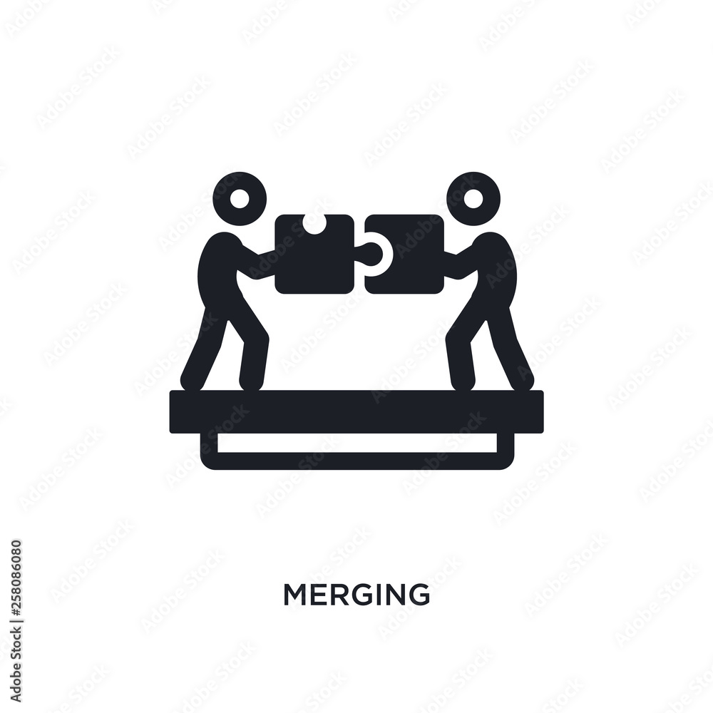 Poster merging isolated icon. simple element illustration from political concept icons. merging editable lo