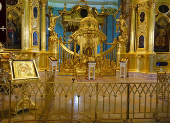 Fototapeta na wymiar Russia; St Petersburg. Interior of the Peter and Paul Cathedral