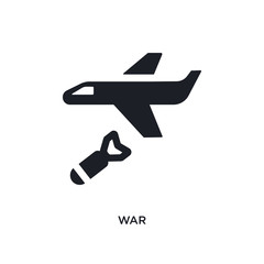 war isolated icon. simple element illustration from political concept icons. war editable logo sign symbol design on white background. can be use for web and mobile
