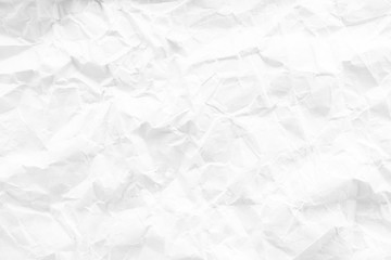 Crumpled, Wrinkled of white paper texture background.