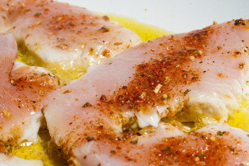 Spiced cutlets frying