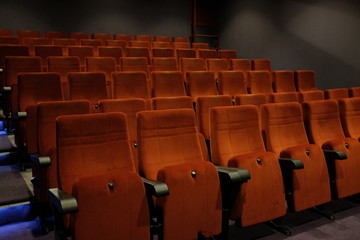 Fototapeta premium Theater chairs, red