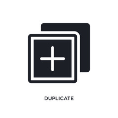 duplicate isolated icon. simple element illustration from programming concept icons. duplicate editable logo sign symbol design on white background. can be use for web and mobile