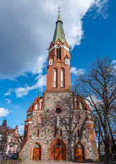 Obraz premium Chatolic church of Saint George in Sopot, Poland