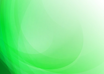Abstract curved green background