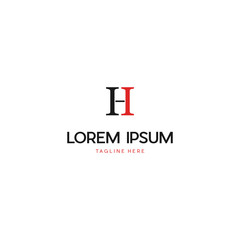 Modern and unique letter HI initials logo design, Abstract letter HI modern logo icon design concept. 