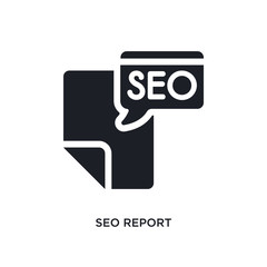 seo report isolated icon. simple element illustration from programming concept icons. seo report editable logo sign symbol design on white background. can be use for web and mobile