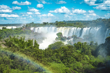 The Amazing waterfalls of Iguazu in Brazil