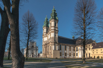 Fototapeta na wymiar Former Cistercian abbey (monastery) in Krzeszów near Kamienna Góra, Poland