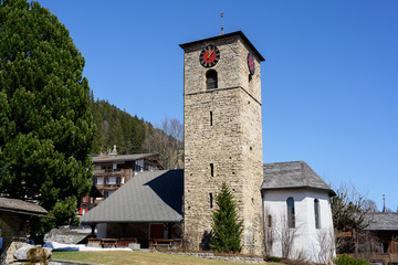 Reformierte Kirche, Adelboden, Berneroberland, Schweiz