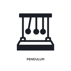 pendulum isolated icon. simple element illustration from science concept icons. pendulum editable logo sign symbol design on white background. can be use for web and mobile