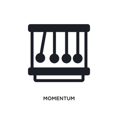 momentum isolated icon. simple element illustration from science concept icons. momentum editable logo sign symbol design on white background. can be use for web and mobile
