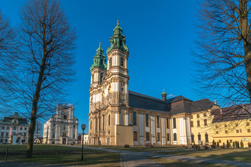 Fototapeta na wymiar Former Cistercian abbey (monastery) in Krzeszow near Kamienna Gora, Poland