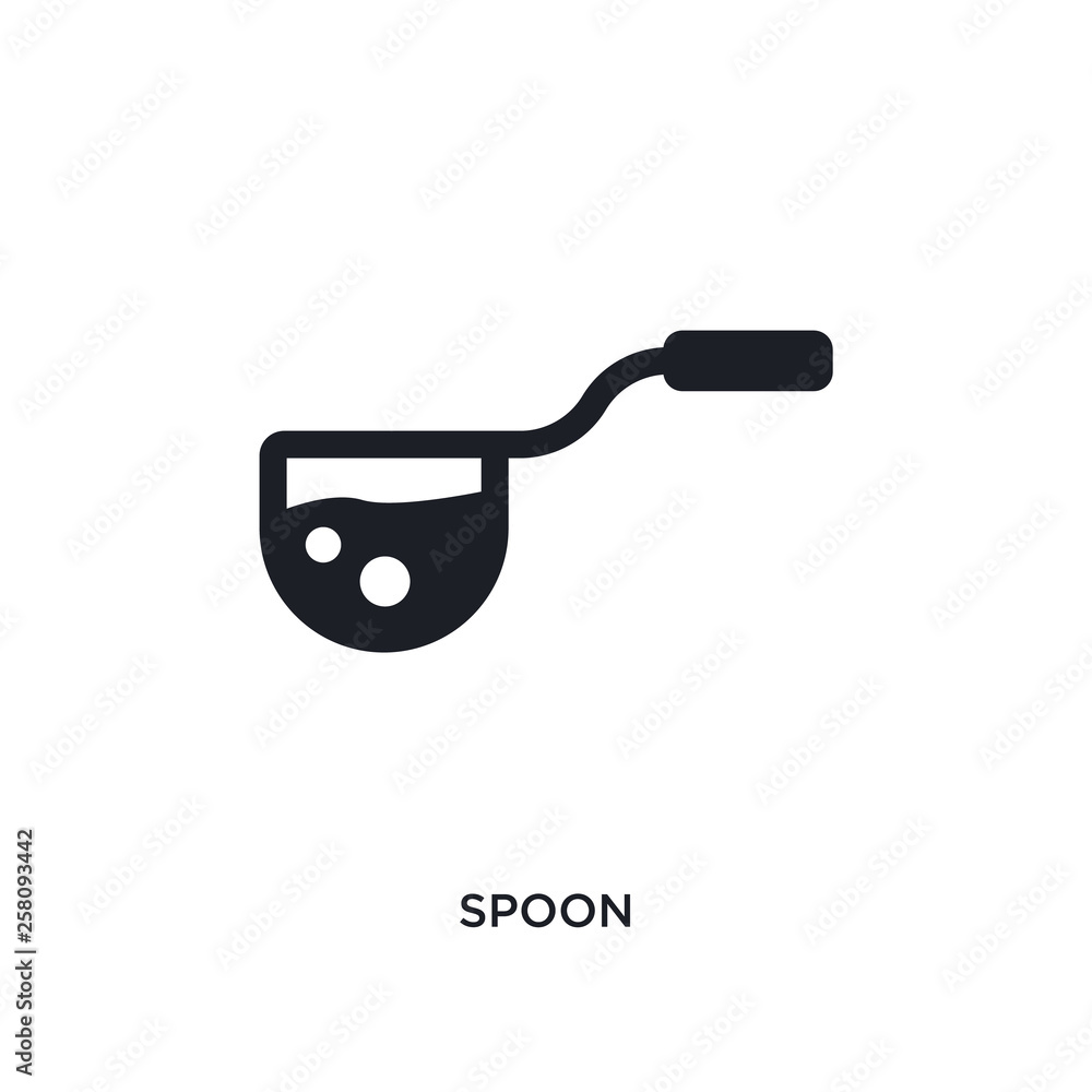 Poster spoon isolated icon. simple element illustration from science concept icons. spoon editable logo sig