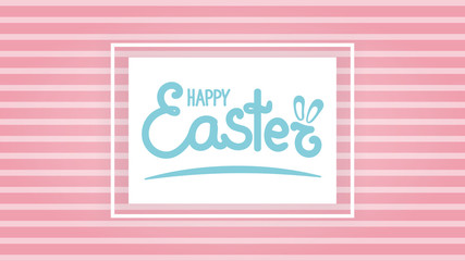 Easter letters isolated on white background on bright simple background
