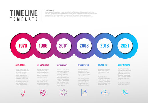 Infographic Milestones Timeline Template