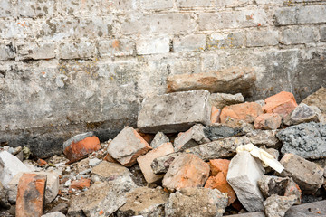 Pile of construction waste.