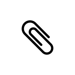 Obraz premium Clip icon outline simple flat style illustration