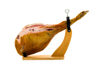 traditional spanish jamon serrano, italian parma, hamon iberico, prosciutto