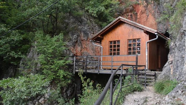  Tito's Cave headquarters and shelter in Drvar during operation R&ouml;sselsprung in World War II. Raid on Drvar, The German-led operation to kill or capture Josip Broz Tito at Drvar. Desant na Drvar.