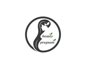 Obraz premium beauty pregnant women vector icon