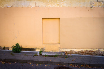 Aged yellow wall