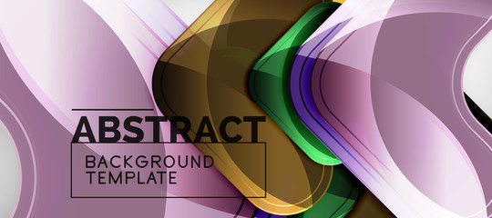 Obraz premium Shiny glossy arrows background, clean modern geometric design, futuristic composition