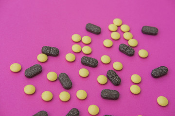 Heart pills. Medical tablets