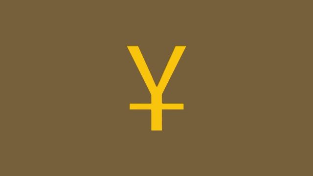 Cut Out Chinese Yuan Currency Sign