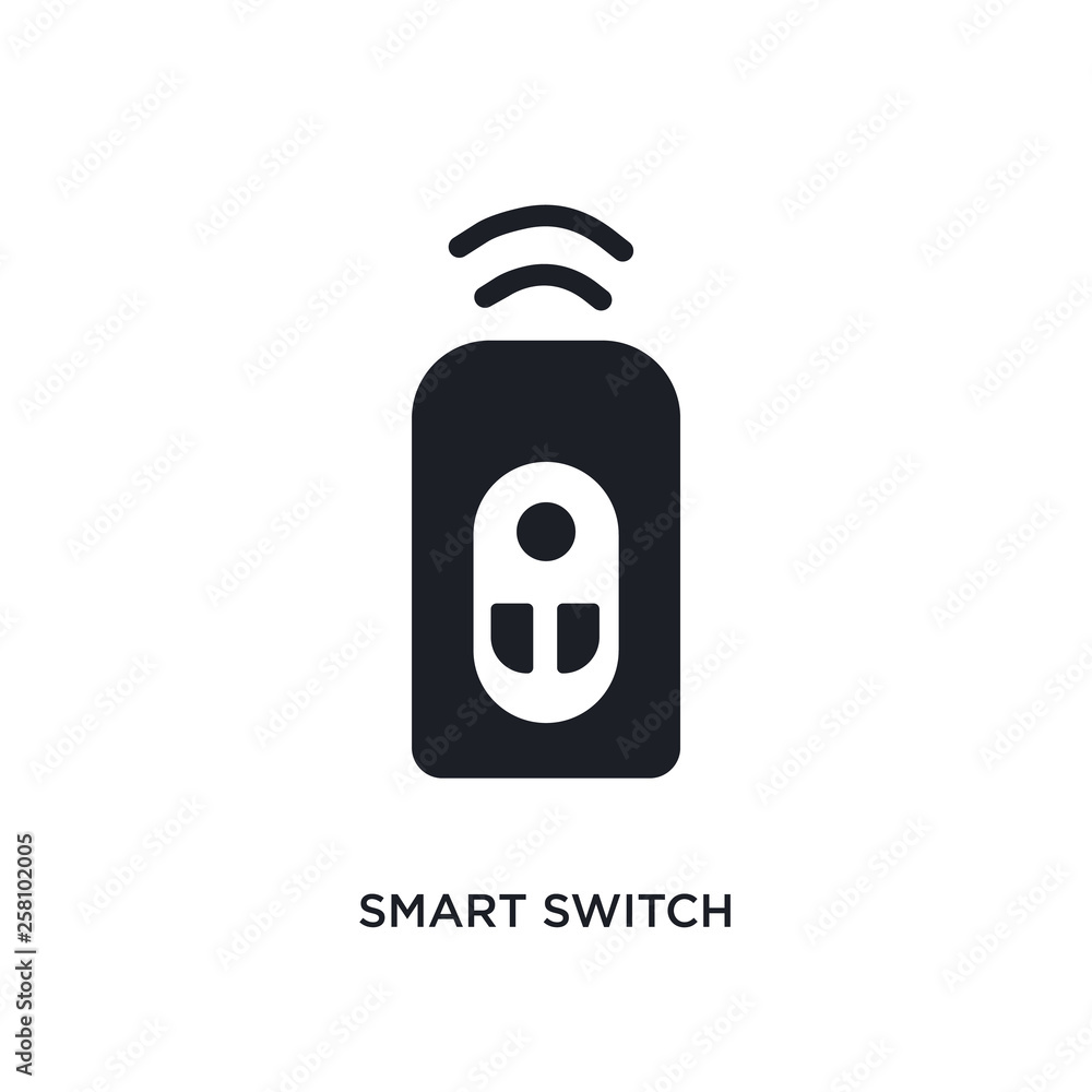 Poster smart switch isolated icon. simple element illustration from smart home concept icons. smart switch 