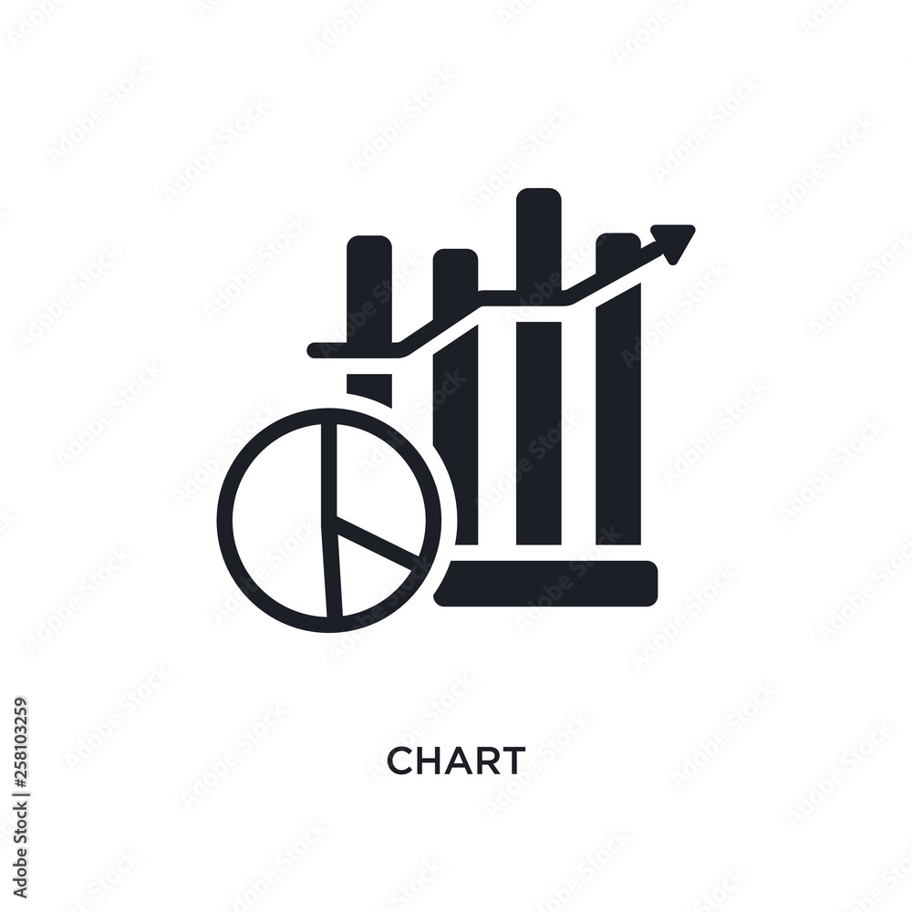 Poster chart isolated icon. simple element illustration from smart house concept icons. chart editable logo