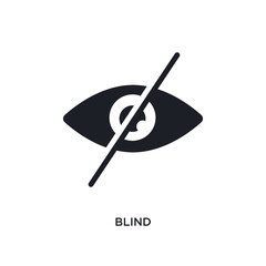 blind isolated icon. simple element illustration from smart house concept icons. blind editable logo sign symbol design on white background. can be use for web and mobile