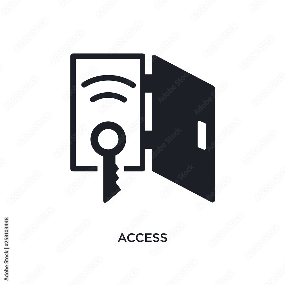 Aufkleber access isolated icon. simple element illustration from smart house concept icons. access editable lo