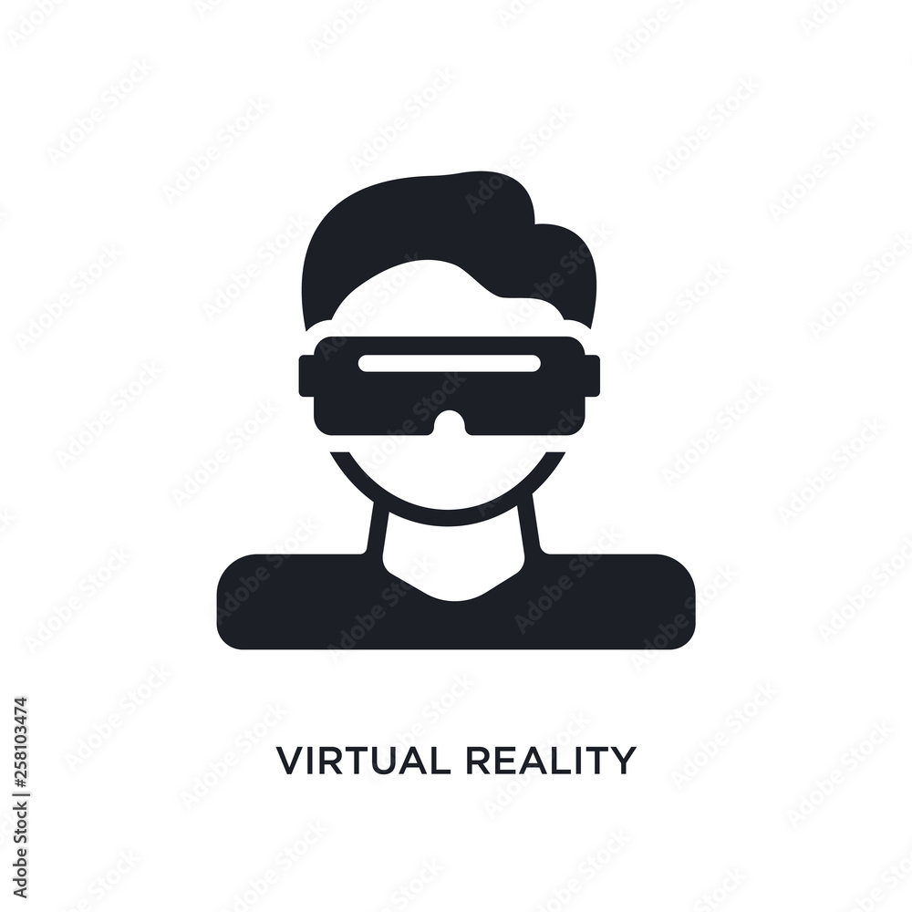 Poster virtual reality isolated icon. simple element illustration from smart house concept icons. virtual r