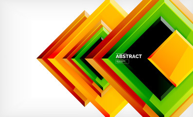 Square geometrical background