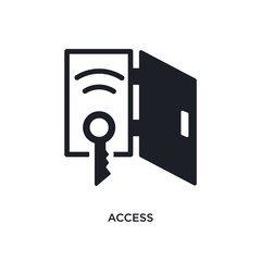 access isolated icon. simple element illustration from smart house concept icons. access editable logo sign symbol design on white background. can be use for web and mobile