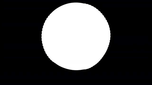 The baseball. Looping footage has 4K resolution and alpha channel. Prores 4444. 3D Illustration.