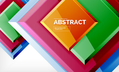 Square geometrical background