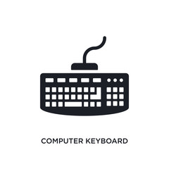computer keyboard isolated icon. simple element illustration from ultimate glyphicons concept icons. computer keyboard editable logo sign symbol design on white background. can be use for web and