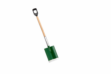 Small gardening shovel isolated on white background