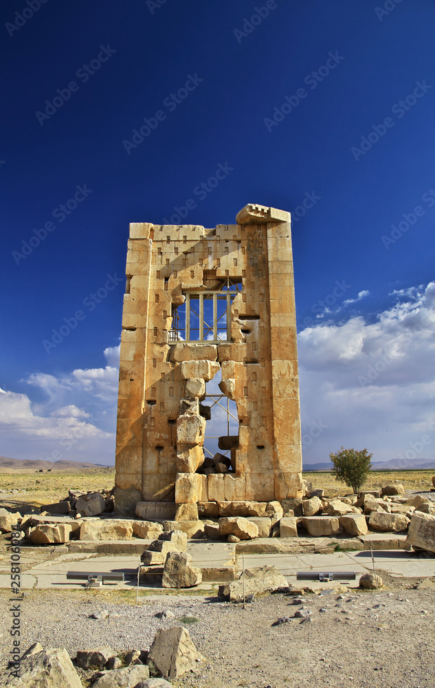 Sticker Pasargadae tomb, necropolis, Iran, Persia, Darius