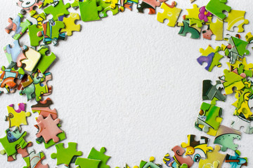 puzzles. Educational game for children and adults. There is a place for your text.