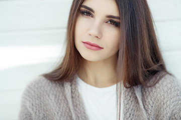 Naklejka premium Beautiful woman portrait