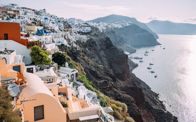 Hotels am Kraterrand auf Santorini © schwede-photodesign