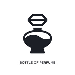 bottle of perfume isolated icon. simple element illustration from woman clothing concept icons. bottle of perfume editable logo sign symbol design on white background. can be use for web and mobile