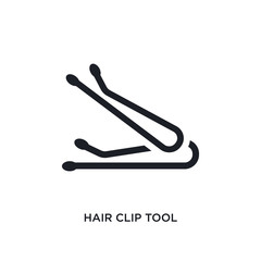 hair clip tool isolated icon. simple element illustration from woman clothing concept icons. hair clip tool editable logo sign symbol design on white background. can be use for web and mobile